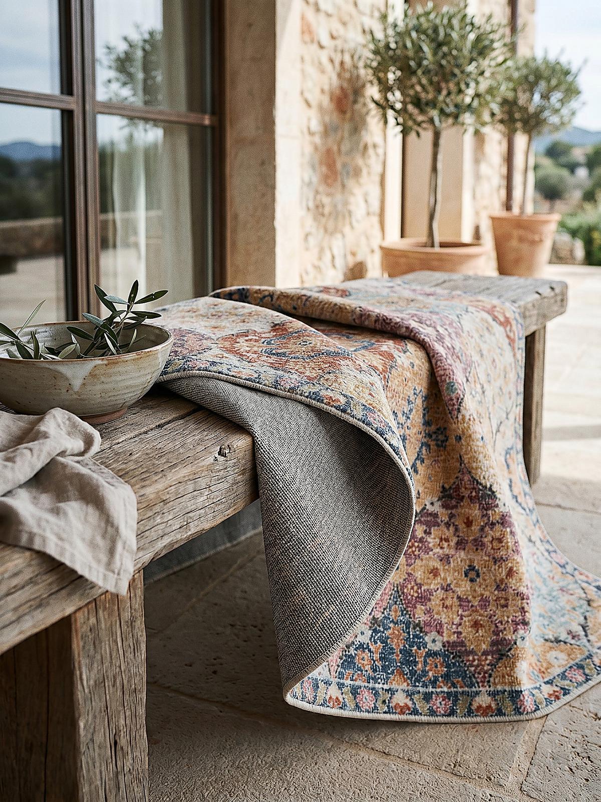 TEPPICH Outdoor Orientalisch LIMMAT Polypropylen Mehrfarbig 140 x 200 cm - Multicolor, Textil (140/200cm) - KADIMA DESIGN