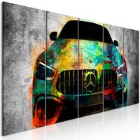 KUNSTDRUCK Bunt 200/80 cm - Multicolor, Textil (200/80cm) - KUNSTLOFT