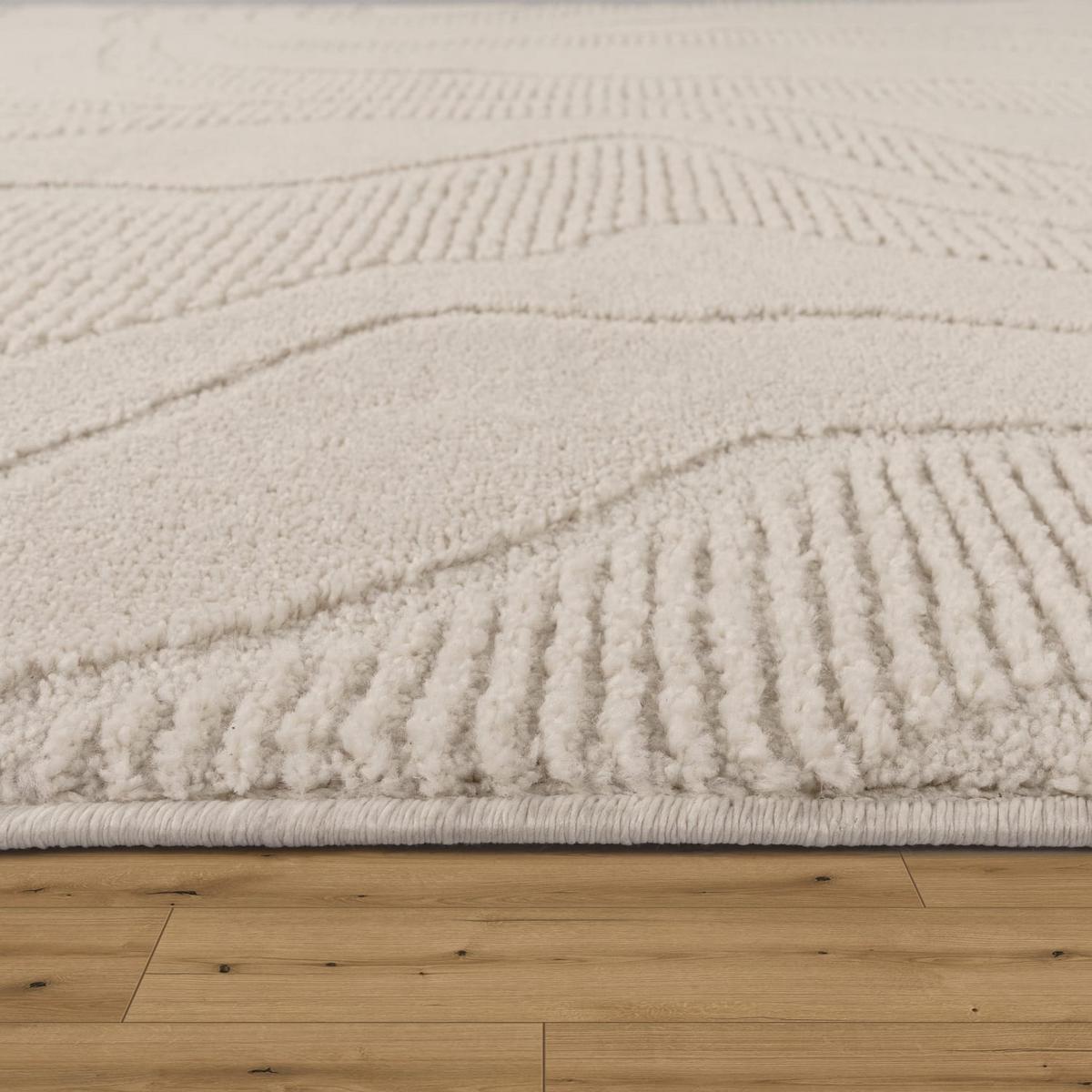 FLACHWEBETEPPICH Boho Creme 240 x 330 cm - Creme, Kunststoff (240/330cm) - TT Home