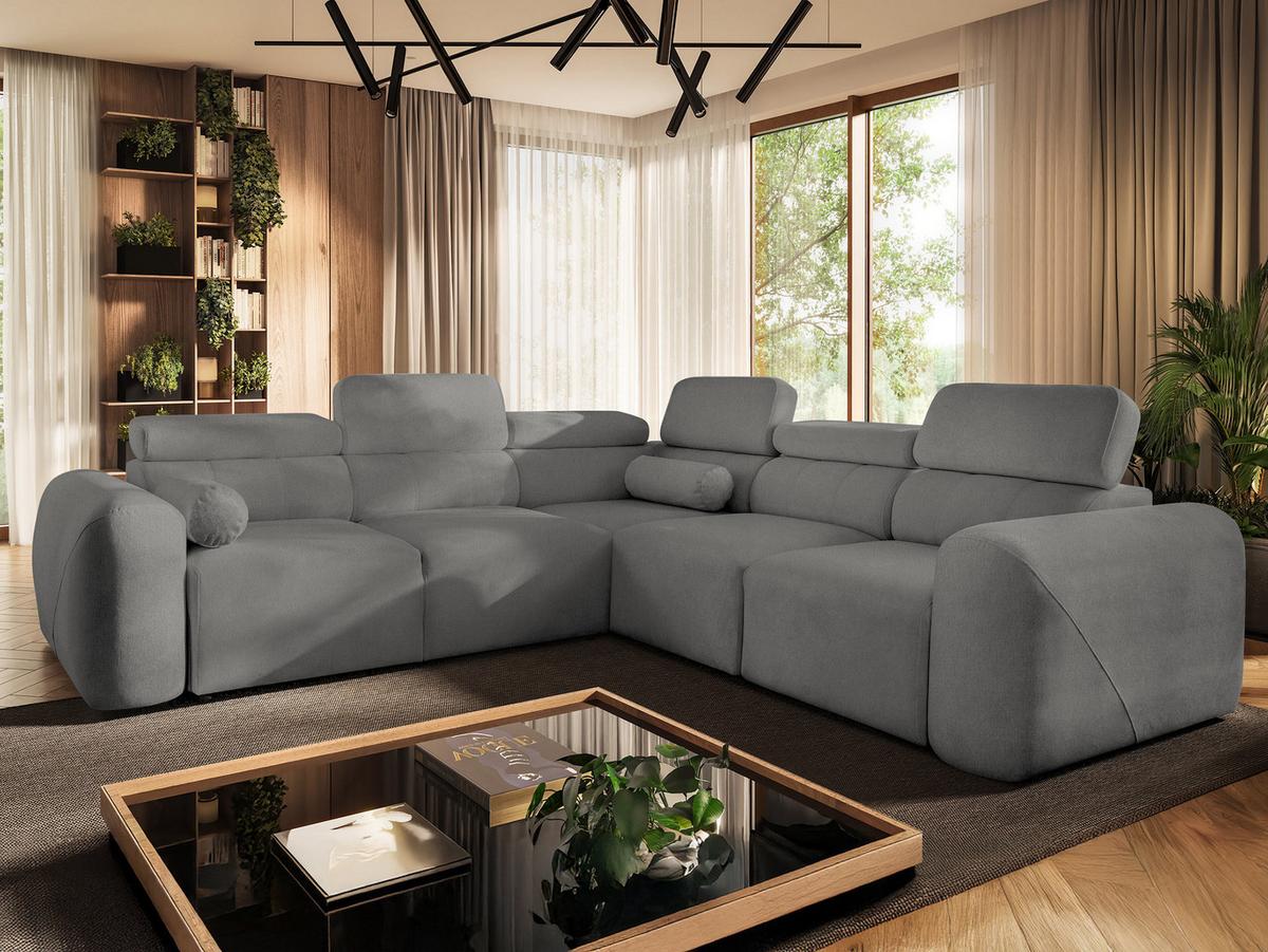 ECKSCHLAFSOFA Volare III, Seite: Rechts - Dunkelgrau, Holz/Textil (273/272cm) - MIRJAN24