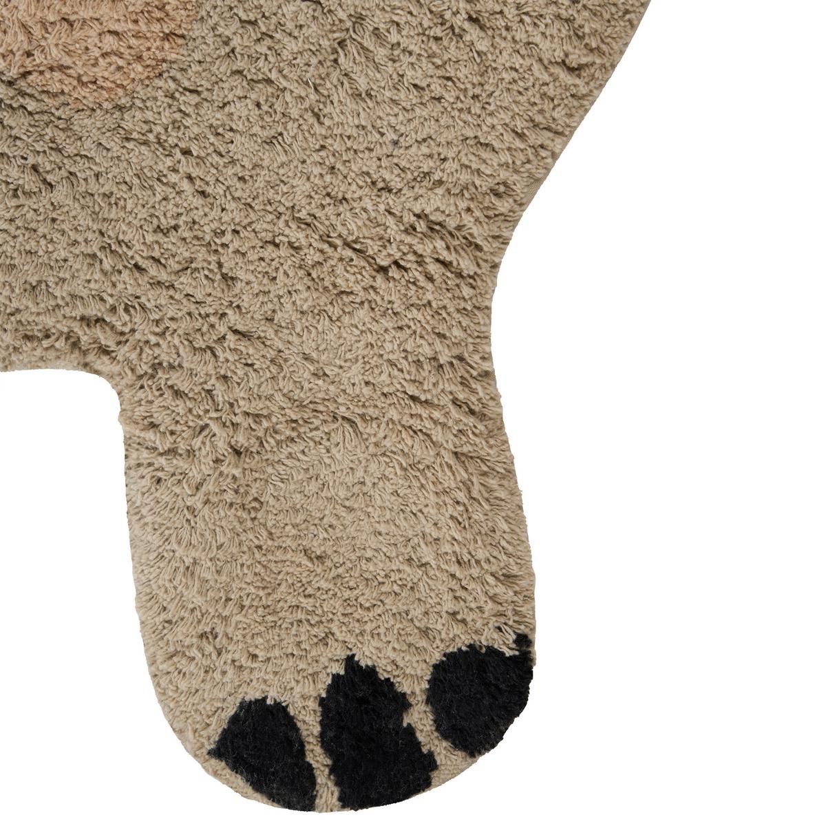 KINDERTEPPICH Hellbraun 80/120 cm Baumwolle Rexy - Hellbraun/Braun, Textil (80/120cm) - Beliani
