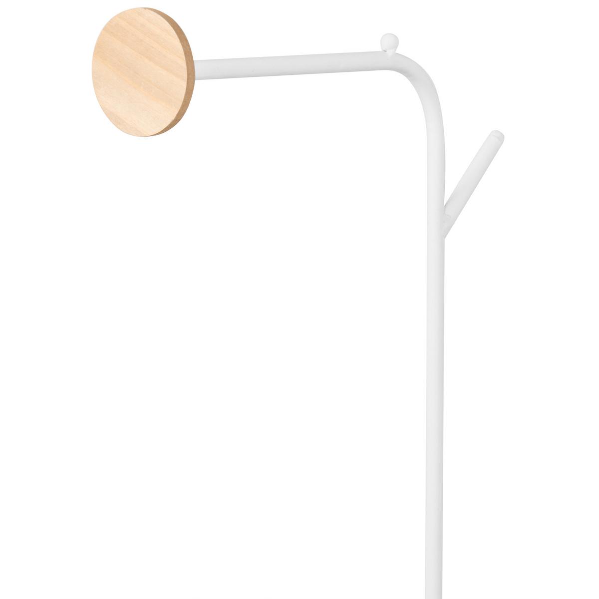 GARDEROBENSTÄNDER Weiß Eureka - Weiß, Metall (48/171/30cm) - Beliani
