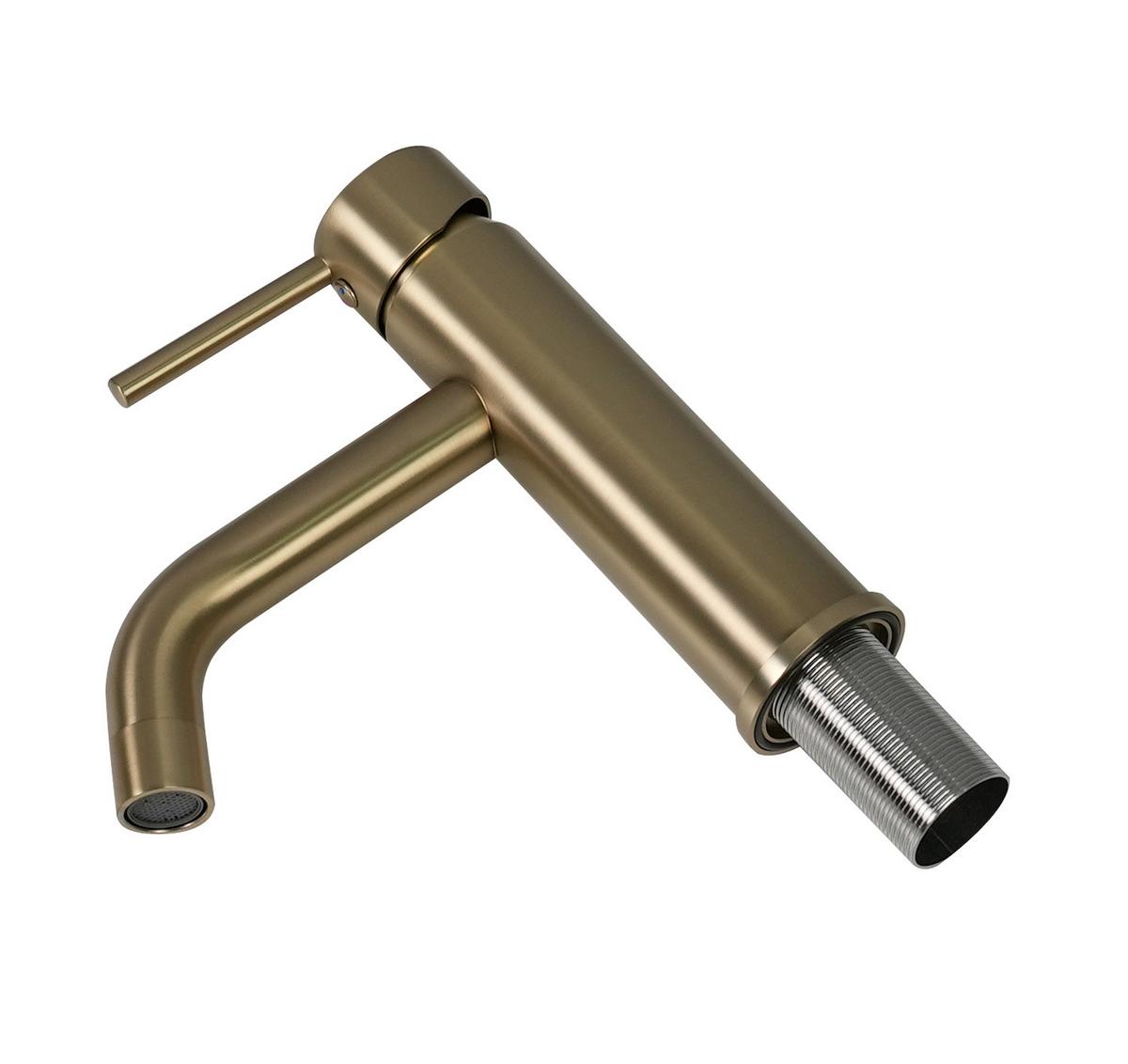 WASCHTISCHARMATUR Everest Gold - Goldfarben, Metall (10/20/5cm) - Badplaats