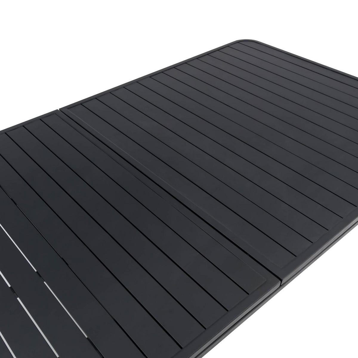 GARTENTISCH SUNNY schwarz - Schwarz, Metall (90/150/78cm) - IDIMEX