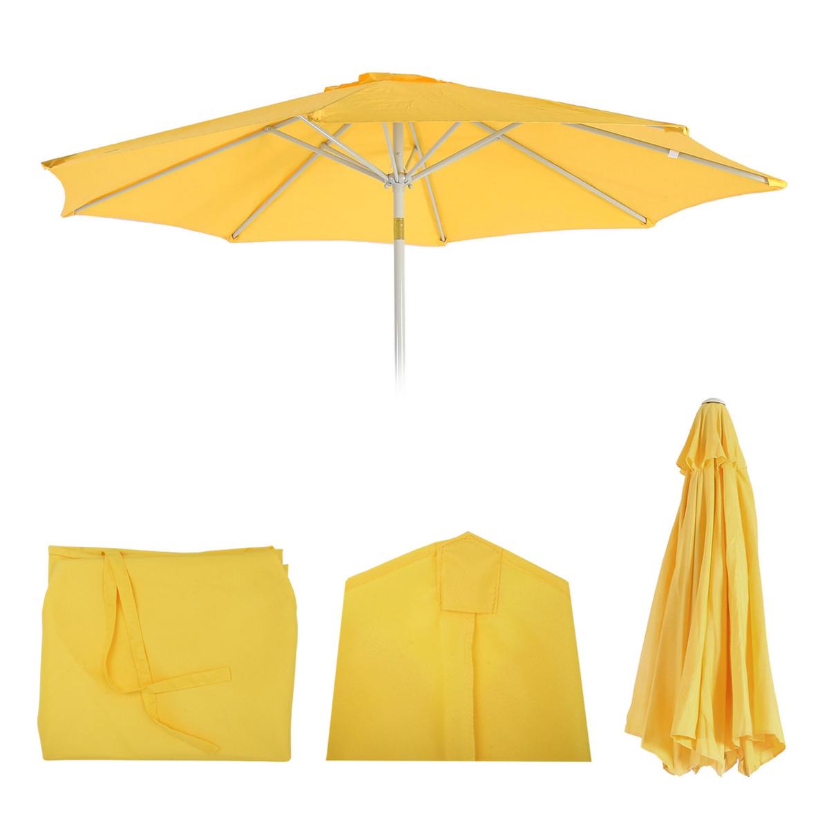 ERSATZ-BEZUG FÜR SONNENSCHIRM I Gelb - Gelb, Textil (270/270cm) - MCW