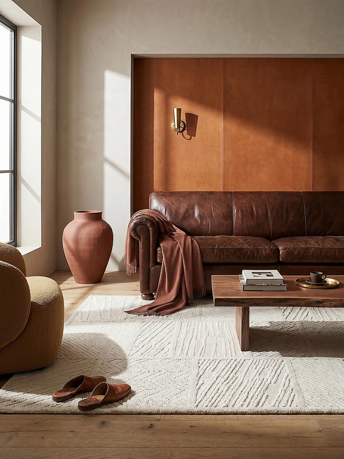 TEPPICH aus Wolle CARVE in Weiß, geometrisch, 140 x 200 cm - Beige, Textil (140/200cm) - KADIMA DESIGN