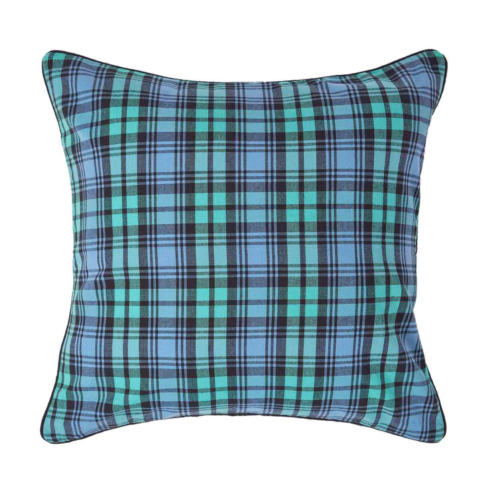 KISSENHÜLLE Black Watch Schottenkaro 60/60 cm - Blau, Textil (60/60cm) - Homescapes