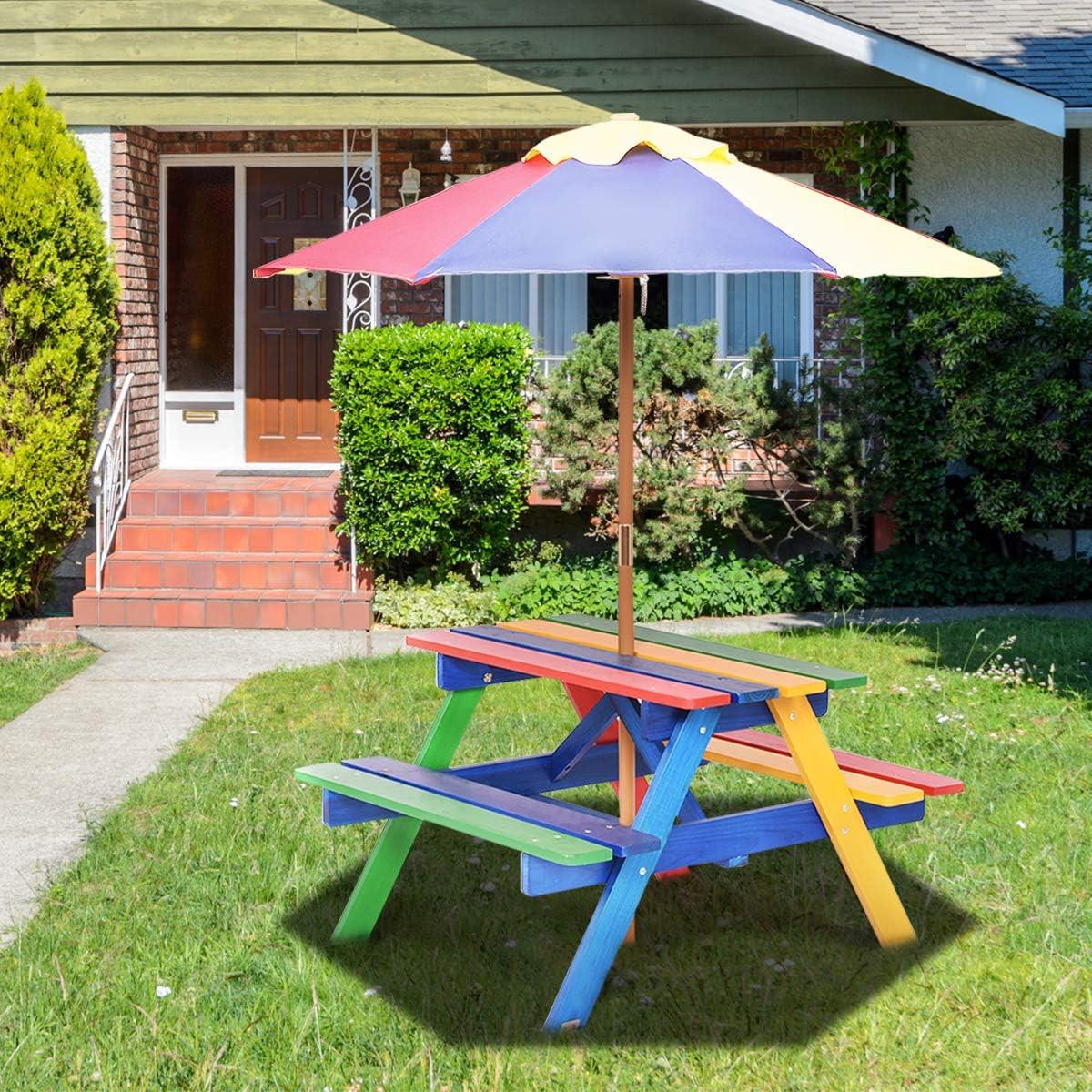 GARTENMÖBEL Set Farbe - Multicolor, Holz - COSTWAY