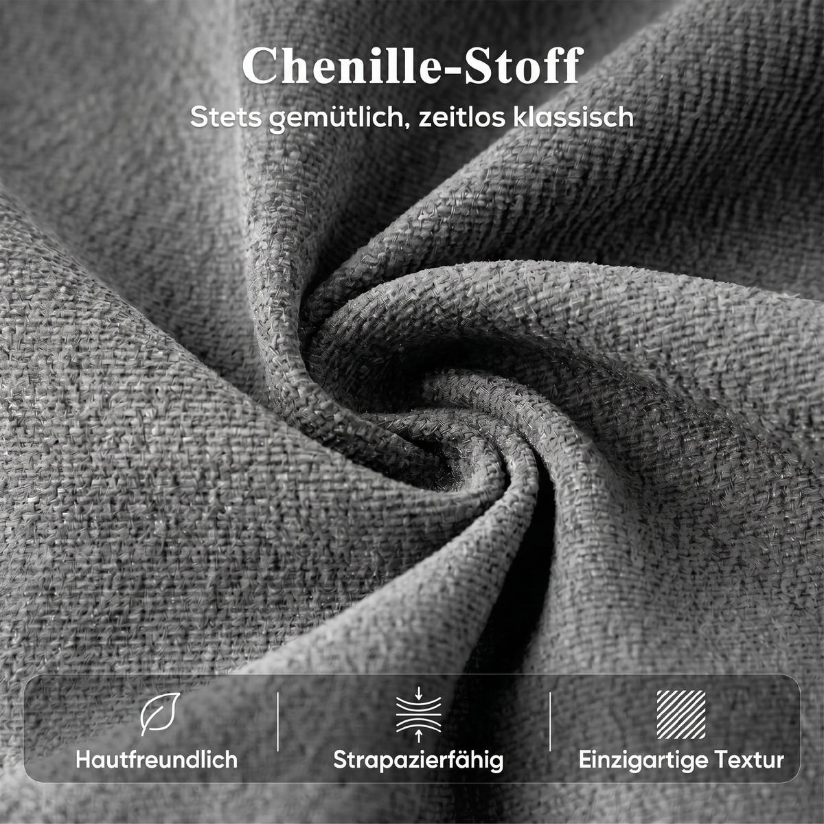 RELAXSESSEL Polyester Dunkelgrau - Dunkelgrau/Schwarz, Holz/Textil (76/103/89cm) - HOMCOM