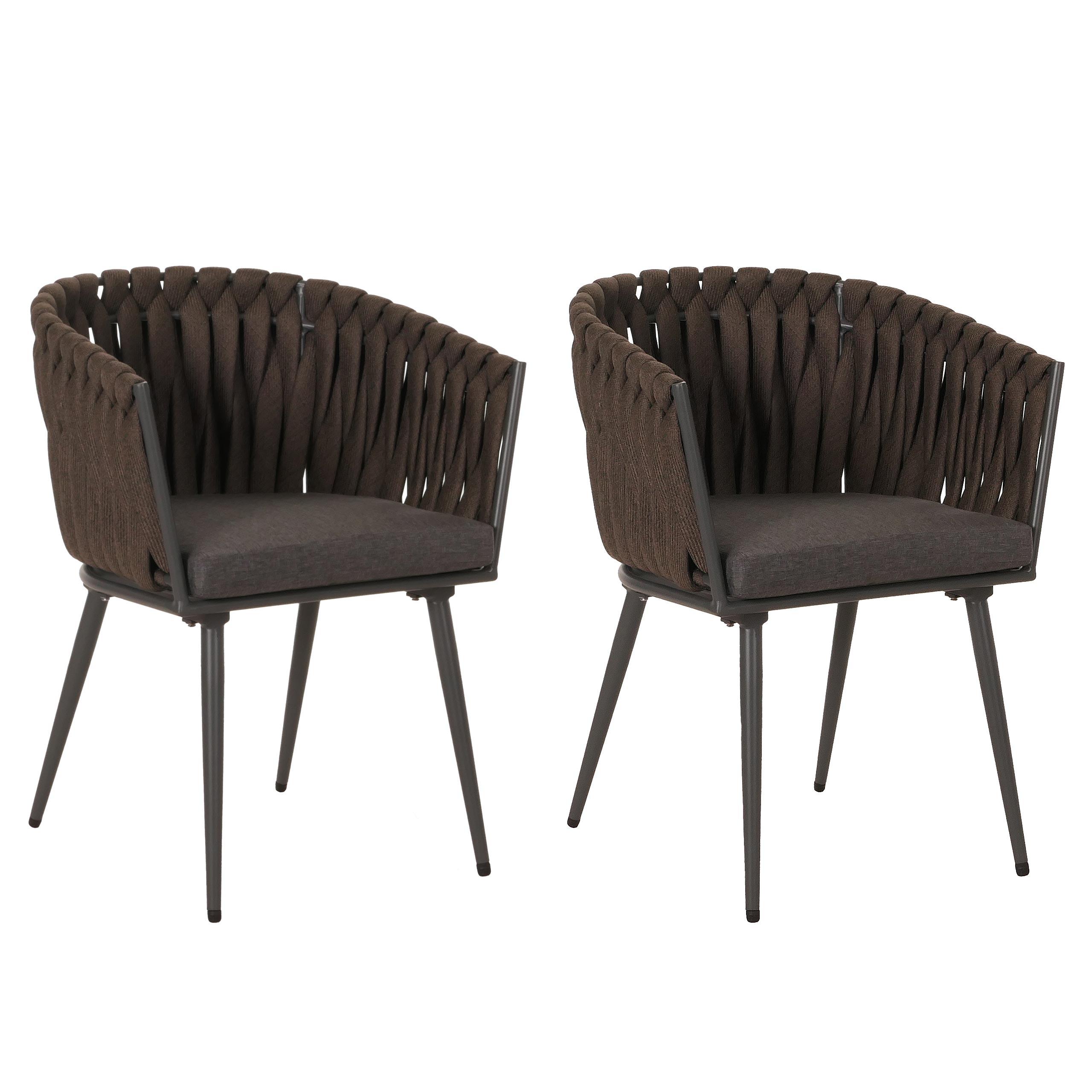 GARTENSTUHL Braun - Braun, Textil (61/82/57cm) - MCW