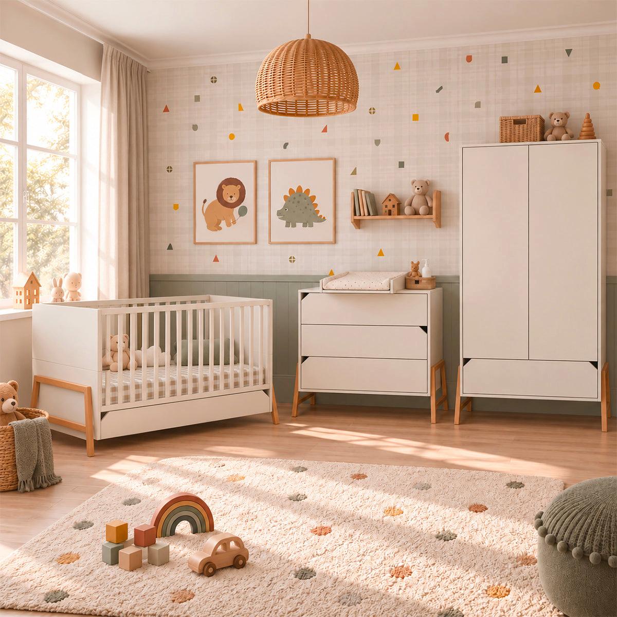 BABYZIMMER 2-teilig Lotta Kaschmir - Kaschmir, Holzwerkstoff (161/90/75cm) - Petits-meubles