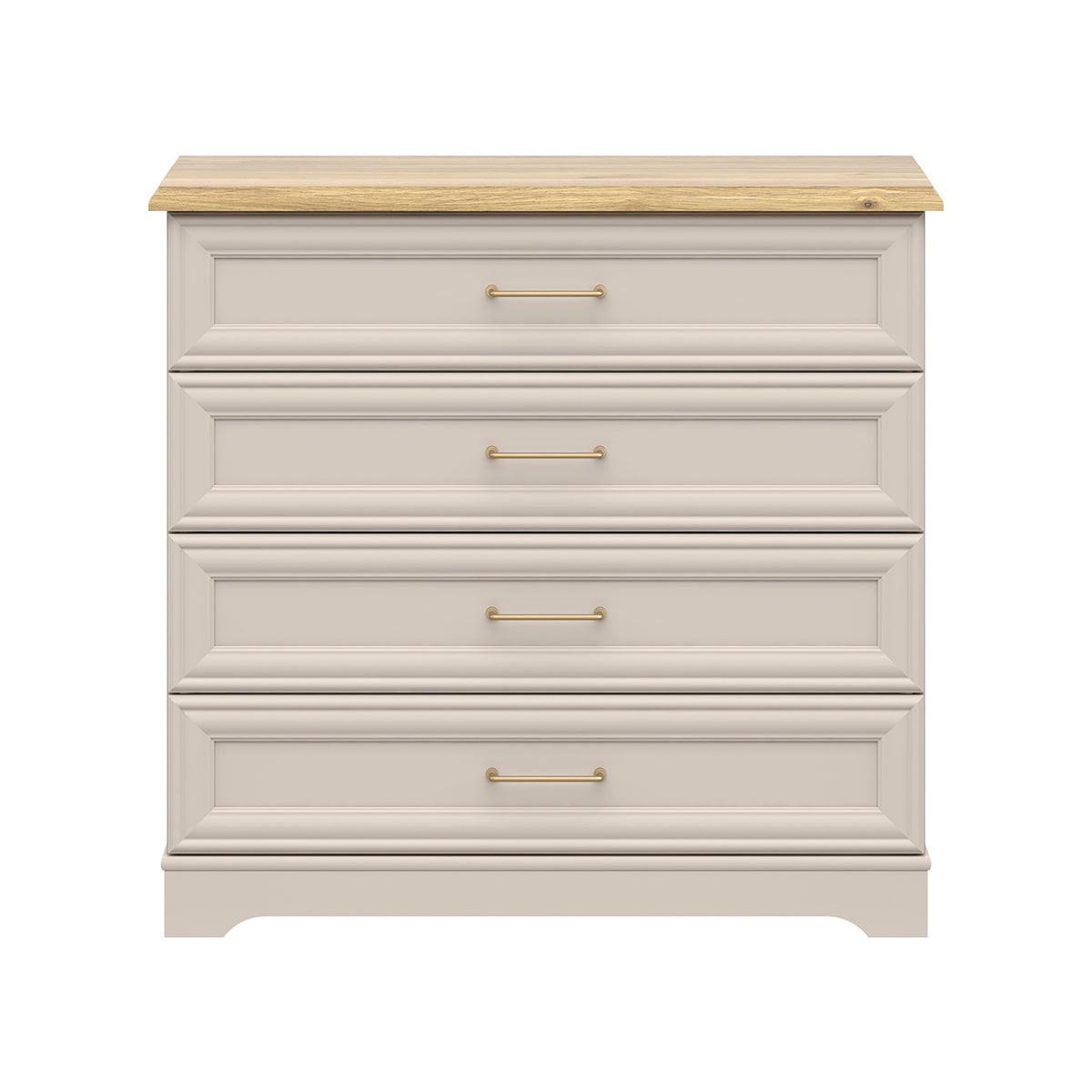 KOMMODE Perle Kaschmir - Beige, Holzwerkstoff (94/89/44cm) - Petits-meubles