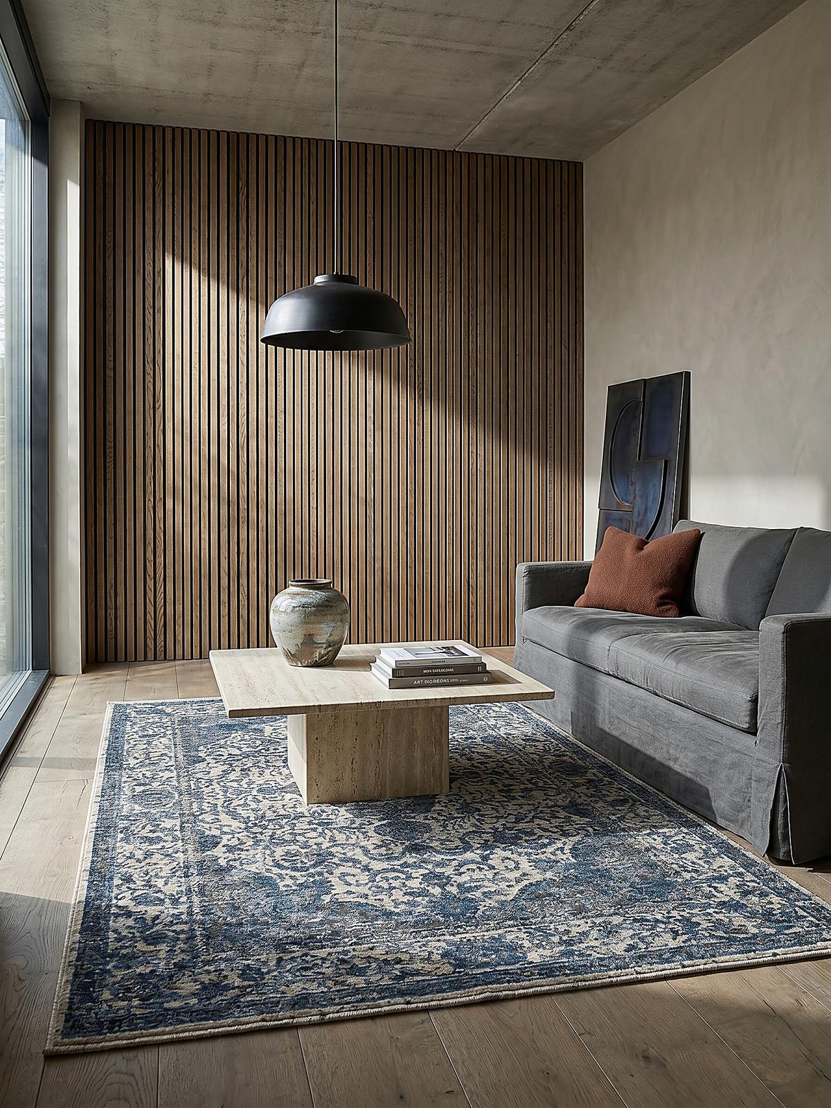 TEPPICH ADUR, orientalisch mit Medaillon, Blau, 160 x 230 cm - Blau, Textil (230/160cm) - KADIMA DESIGN