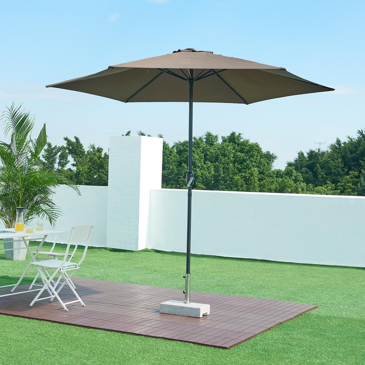 SONNENSCHIRMSTÄNDER Bomba - Grau, Stein (22.5/45cm) - casa.pro