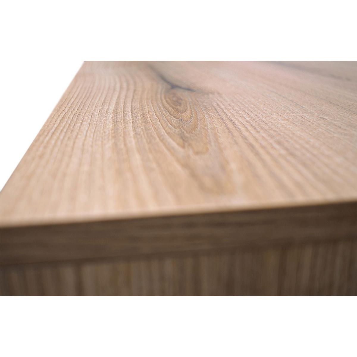 HÄNGESCHRANK Osaka Eichenholzoptik Evoke 46 cm - Eichefarben/Schwarz, Holzwerkstoff (45.8/100/32cm) - Selsey
