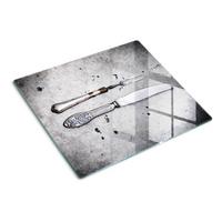 GLASPLATTE 60x52 cm Besteck - Silberfarben, Glas (60/0.4/52cm) - TULUP