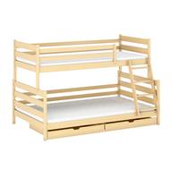 ETAGENBETT 120/200 Leo Holz - Braun, Holz (120/200cm) - Petits-meubles