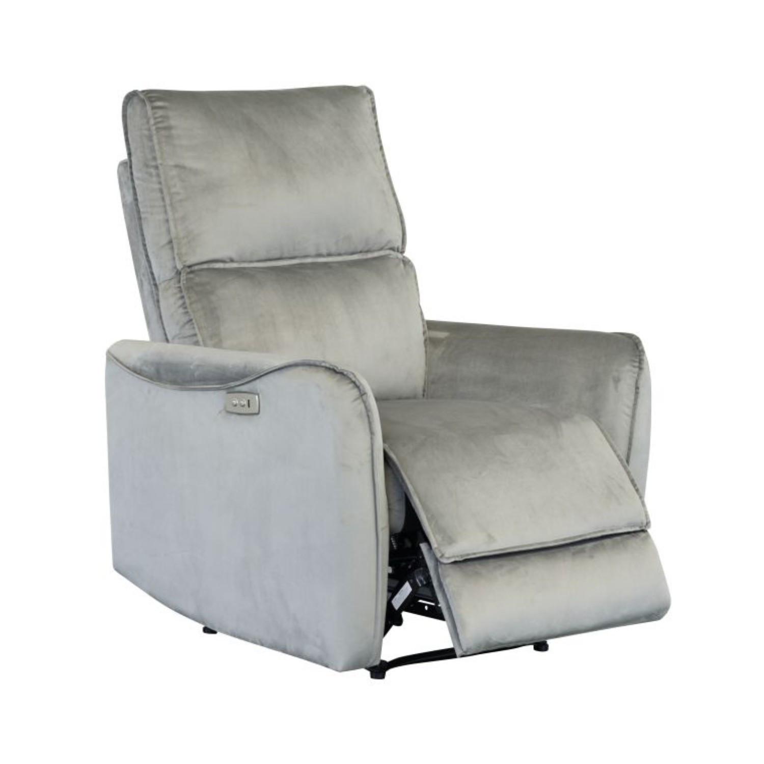 RELAXSESSEL ZYGGI, elektrischer Polstersessel - Grau, Textil (76/105/93cm) - Lookway