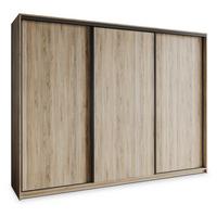 SCHWEBETÜRENSCHRANK NISSE 270/205/60 cm 3-türig Sonoma Eiche - Sonoma Eiche, Holzwerkstoff (270/205/60cm) - MASSENO