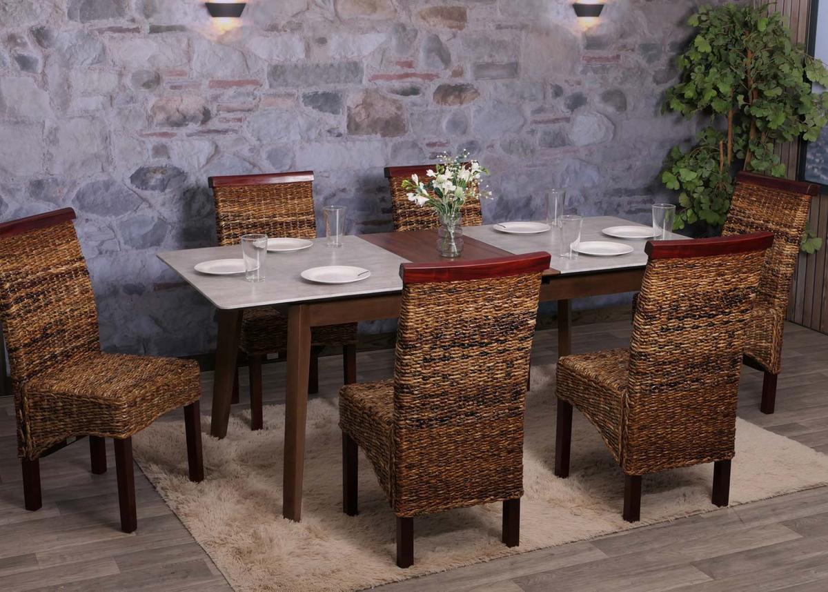 ESSZIMMERSTUHL Braun 6er-Set - Hellbraun/Braun, Holz (47/93/43cm) - MCW