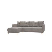 ECKSOFA Chroma Dunkelbeige Luxusmicrofaser - Beige/Braun, Holz/Textil (238/170cm) - S-Style
