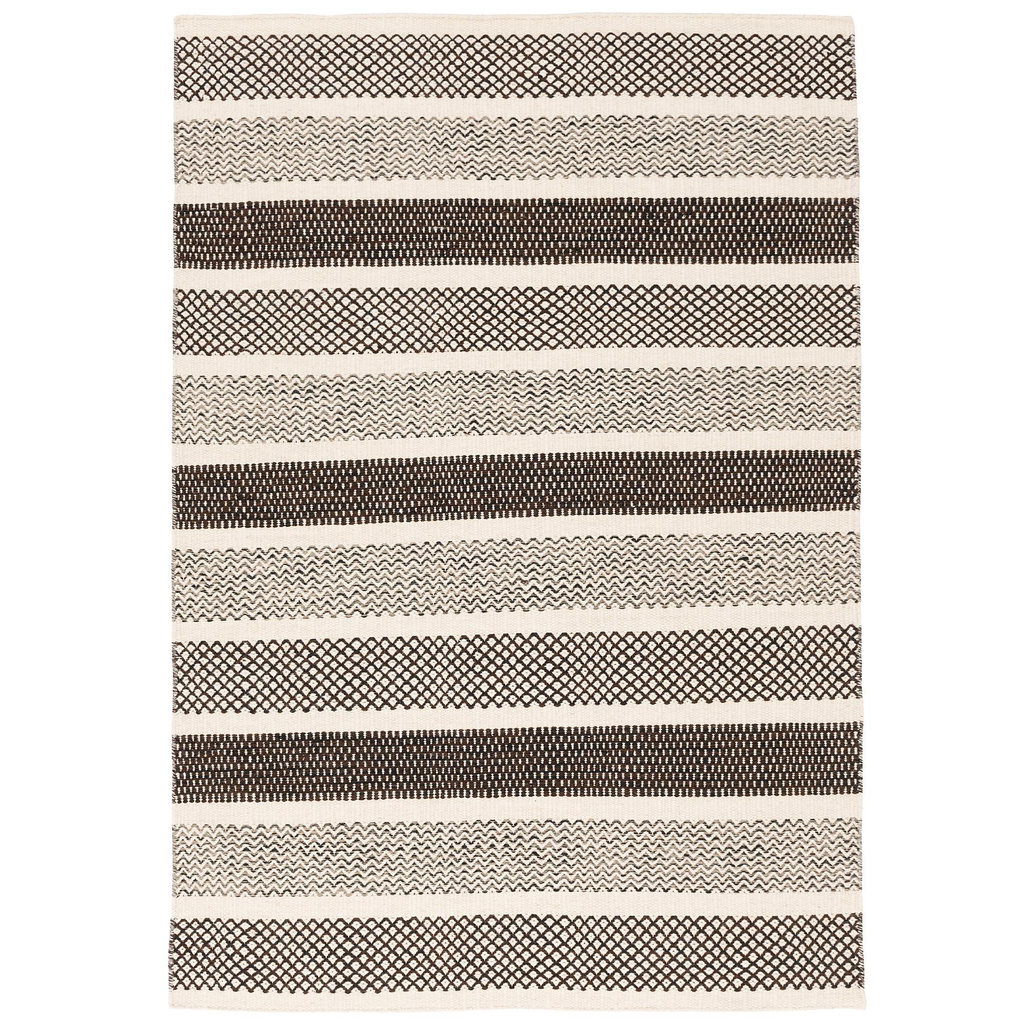 NATUR TEPPICH WOLLE RANA STREIFEN - Creme/Braun, Textil (160/230cm) - Pergamon