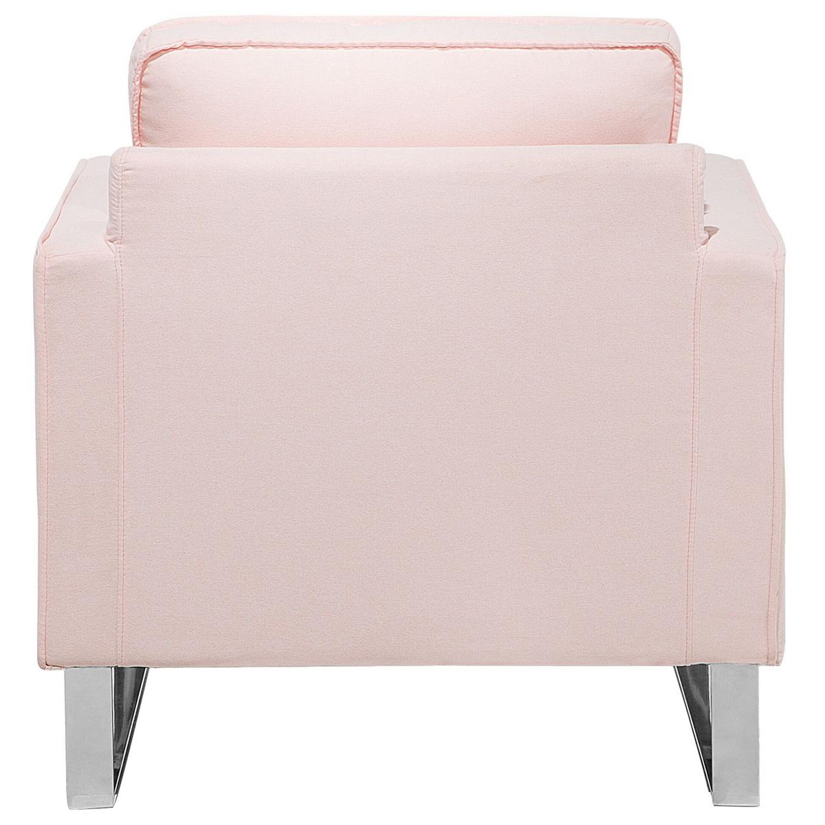 SESSEL Polsterbezug Rosa Vind - Pink, Textil/Metall (76/82/82cm) - Beliani