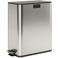 KÜCHENMÜLLEIMER Edelstahl Silber - Silberfarben, Metall (30/67/53.4cm) - HOMCOM
