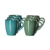 HENKELBECHER Amalfi Grün 350 ml 6er Set - Grün, Keramik (0.35L) - Ritzenhoff Breker