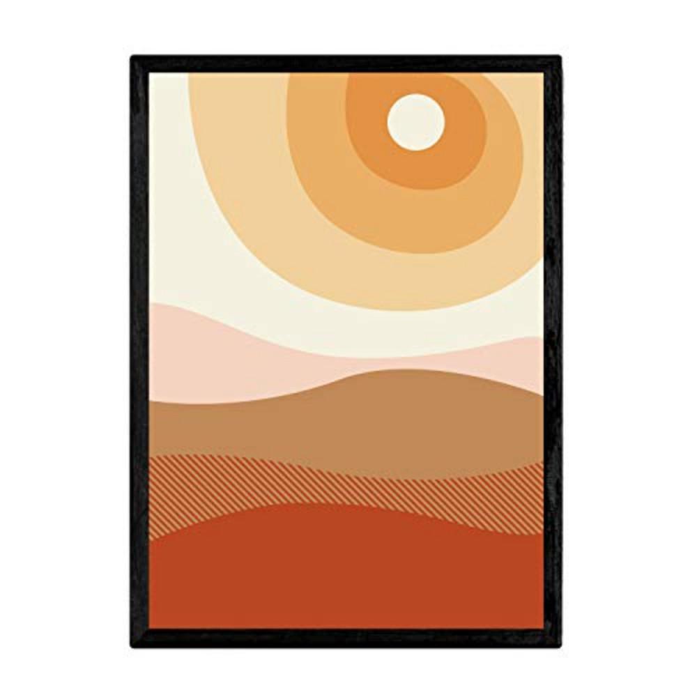 POSTER Design - Abstrakte Landschaften A3 Rahmenlos - Klar, Papier (29.7/5/42cm) - Nacnic