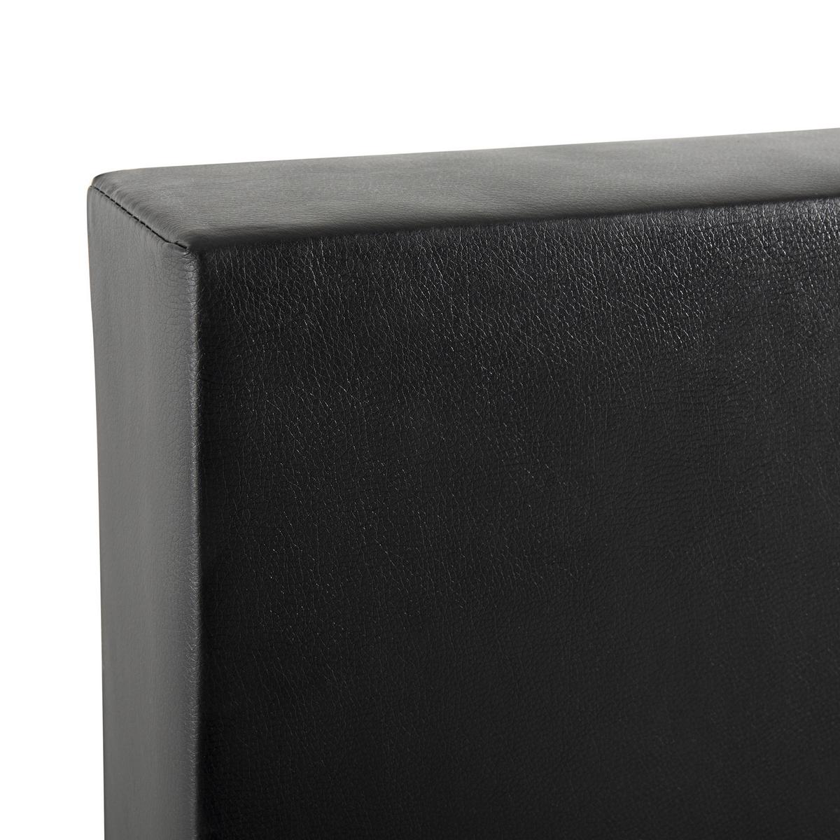 BOXSPRINGBETT 160/200cm Schwarz President - Schwarz/Weiß, Kunststoff/Textil (160/200cm) - Beliani
