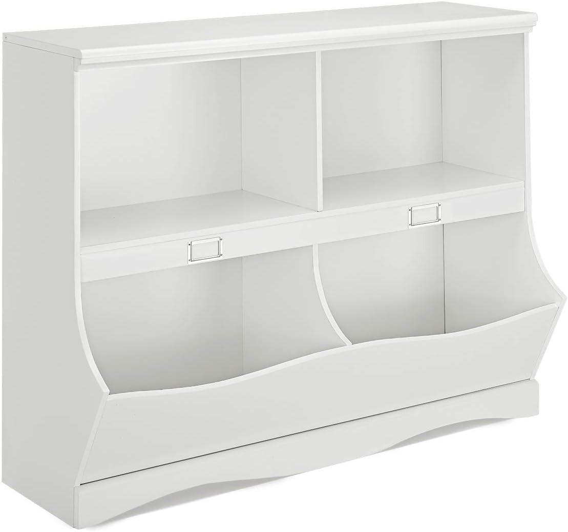 KINDERREGAL Weiß - Weiß, Holz (105/84/40cm) - COSTWAY