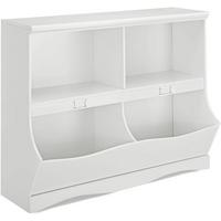 KINDERREGAL Weiß - Weiß, Holz (105/84/40cm) - COSTWAY
