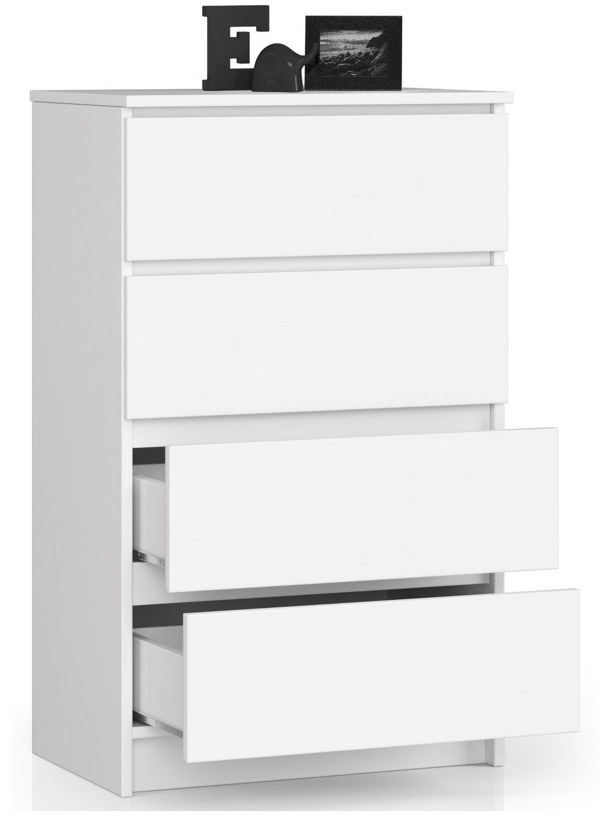 KOMMODE Weiß 99/60/40 - Weiß, Holzwerkstoff (60/99/40cm) - RAUMHIRSCH FURNITURE