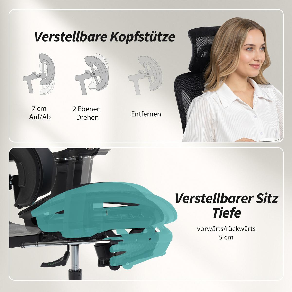 BÜROSTUHL Polyester Kunststoff Schwarz - Schwarz, Kunststoff/Textil (67/133/71cm) - HOMCOM