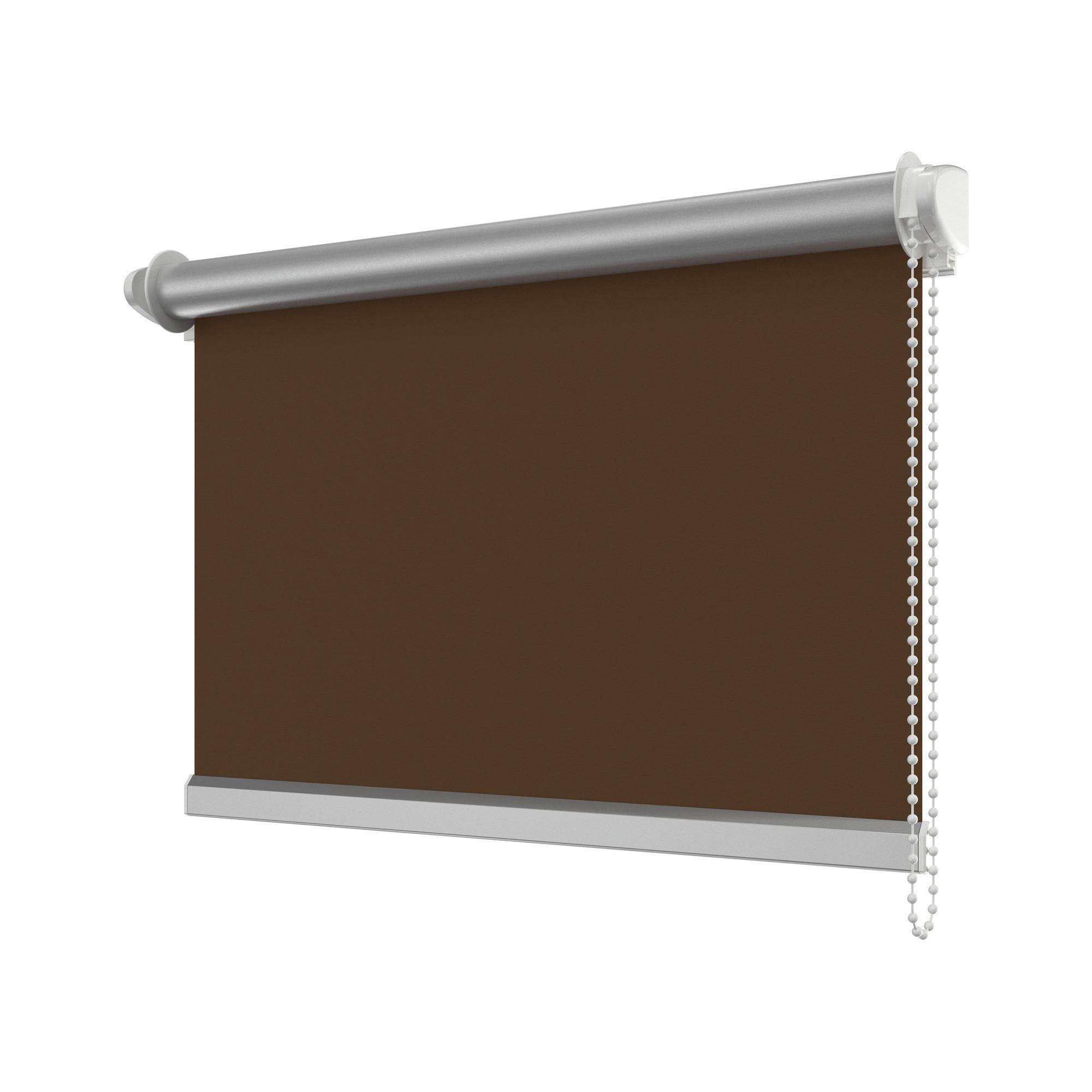 SEITENZUGROLLO / THERMOROLLO SZ3 113,5x175 cm, Braun (3014) Verdunkelung - Braun, Textil (113.5/175/6cm) - INTERDECO