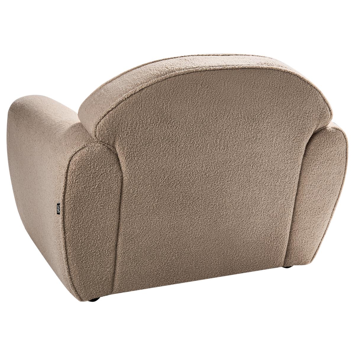 SESSEL Hellbraun Ellede - Hellbraun, Textil (93/73/90cm) - Beliani