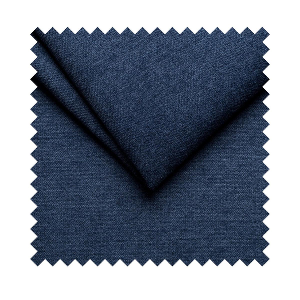 JUGENDBETT Calmmo Dunkelblau mit Chenille-Bezug, Kopfteil rechts - Dunkelblau, Textil (90/200cm) - Selsey