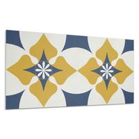 WANDPANEEL 100x50 cm selbstklebend Solvian - Currygelb, Kunststoff (50/1.6/100cm) - Wallfluent