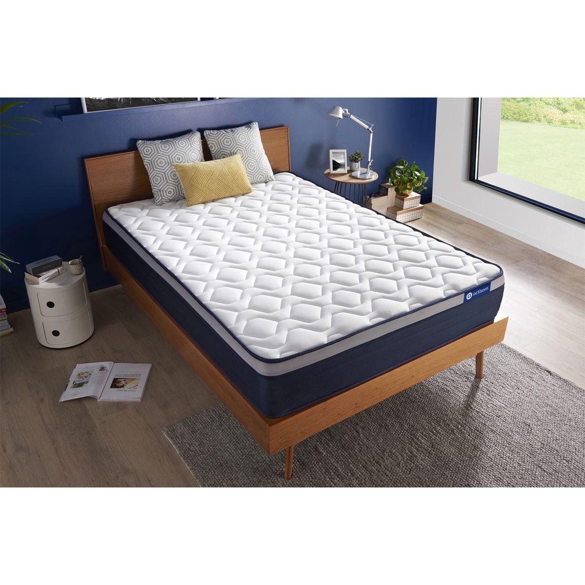 MATRATZE Actiflex max Taschenfederkern und Memory-Schaum 80 x 200 cm h3 - Weiß, Textil (80/200cm) - ACTISOM