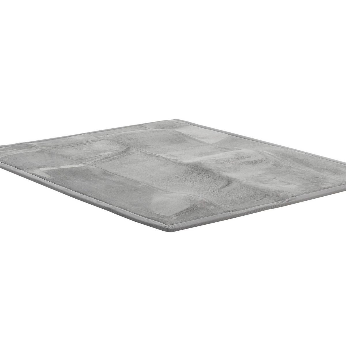 SPIELMATTE Maila grau 180 x 120 cm - Grau, Textil (120/2/180cm) - Juskys