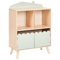 REGAL 86 cm Hellgrün Lackey - Braun/Grün, Holzwerkstoff (60/86/30cm) - Beliani