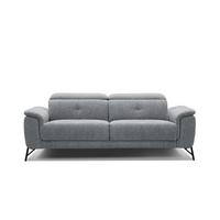 SOFA AVENA 3-Sitzer, grau - Grau, Holzwerkstoff/Textil (204/80/108cm) - Wozimo