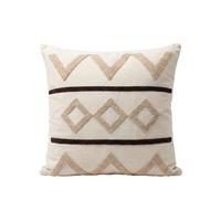 DEKOKISSEN Tribal Pattern Beige 45x45 cm mit Füllung - Beige/Multicolor, Textil (45/45cm) - Deco-Raum
