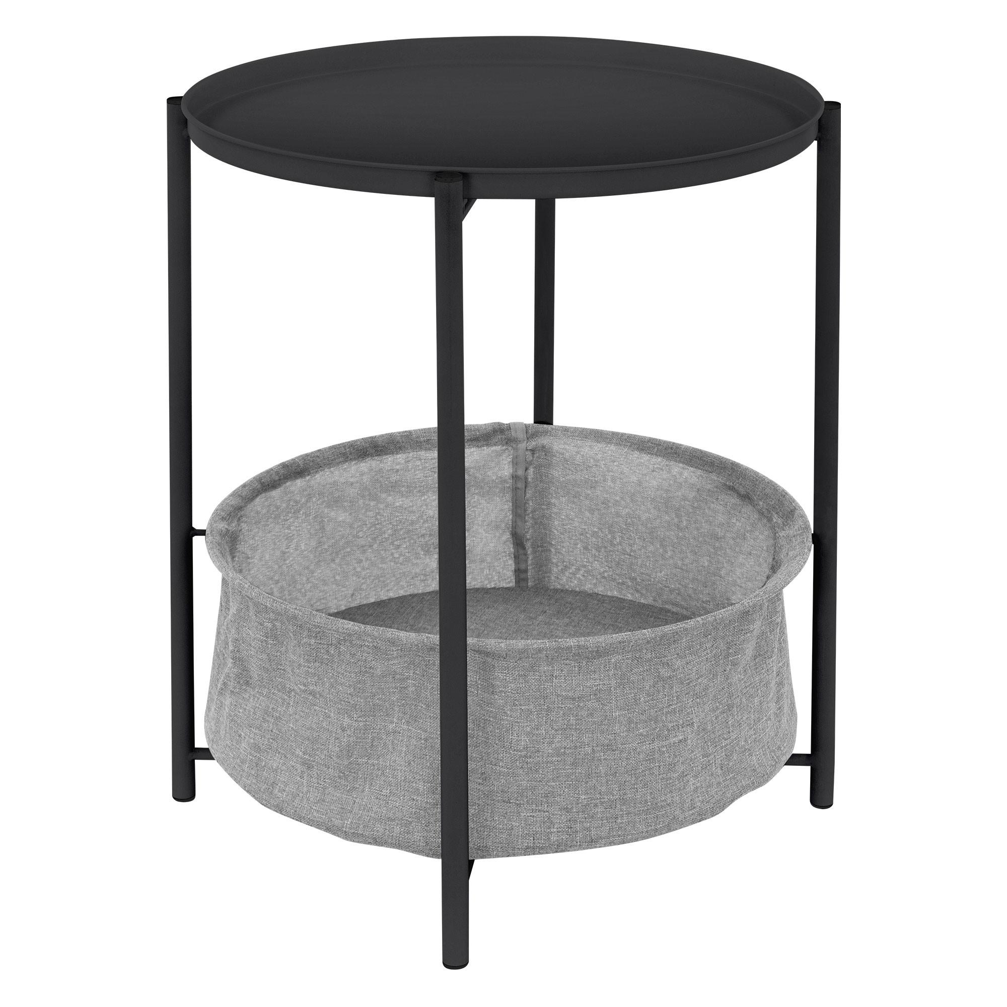 BEISTELLTISCH rund Ø46 x 51 cm Anthrazit aus Metall - Anthrazit, Metall (46/46/51cm) - ML-DESIGN