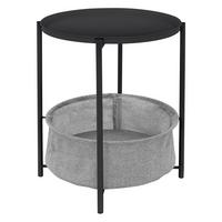BEISTELLTISCH rund Ø46 x 51 cm Anthrazit aus Metall - Anthrazit, Metall (46/46/51cm) - ML-DESIGN