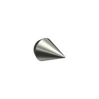 ENDSTÜCKE FÜR GARDINENSTANGEN 16 mm Ø, Castello Edelstahl, Packung 2 Stück - Edelstahlfarben, Metall (3.6/2.9/2.9cm) - INTERDECO