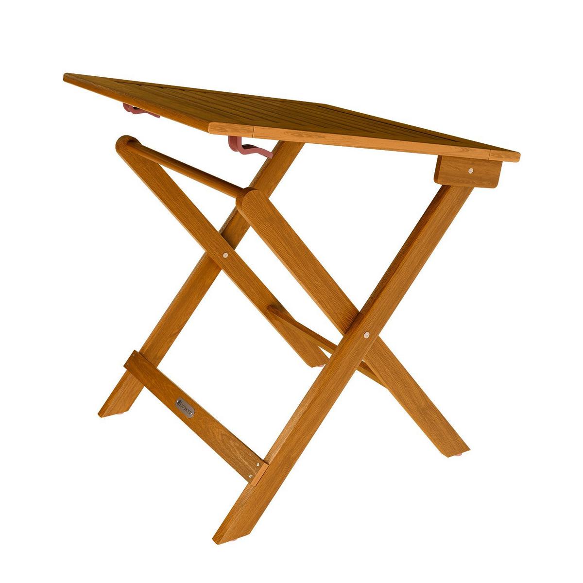 GARTENBEISTELLTISCH Zadar natur 46x46x46 cm - Naturfarben, Holz (46/46/46cm) - Juskys