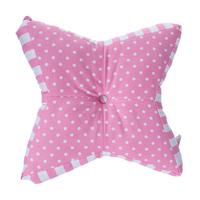 BODENKISSEN Stern, rosa Punkte & Streifen 70/48/7 cm - Rosa, Textil (70/48/7cm) - Homescapes