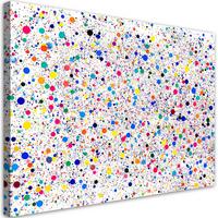 LEINWANDBILD Bunte Punkte Abstraktion 90x60cm - Multicolor, Textil (90/60cm) - Feeby